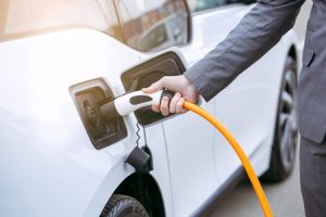 recharging an electric car