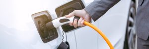 recharging an electric car