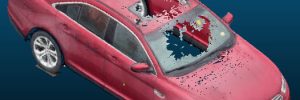 A point cloud model of a 2013 Ford Taurus