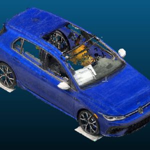2022 Volkswagen Golf R Point Cloud Reference image