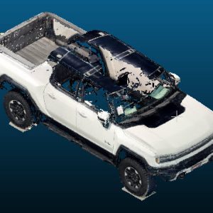 2025 GMC Hummer EV Pickup vehicle Point Cloud Reference image