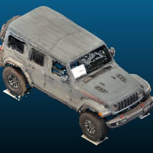 2025 Jeep Wrangler Rubicon 4dr Hardtop vehicle Point Cloud Reference image