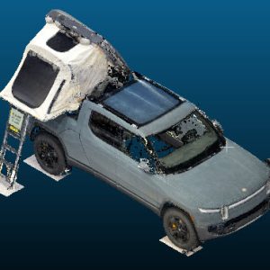 2025 Rivian R1T vehicle Point Cloud Reference image