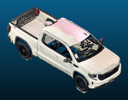 2026 GMC Sierra 1500 Crew Cab 147wb vehicle Point Cloud Reference image