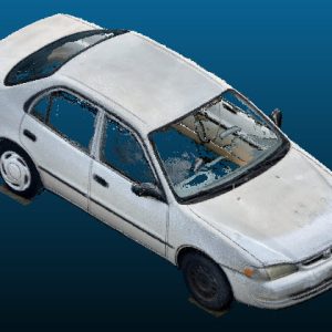 1999 Toyota Corolla Sedan vehicle Point Cloud Reference image
