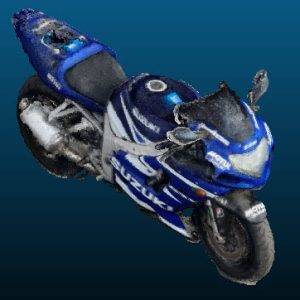 2003 Suzuki GSX-R750 vehicle Point Cloud Reference image