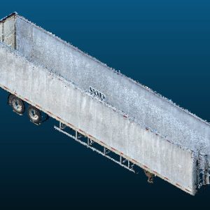 2003 Utility 53 foot VAN Trailer vehicle Point Cloud Reference image