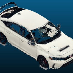 2025 Honda Civic Type R hatchback vehicle Point Cloud Reference image