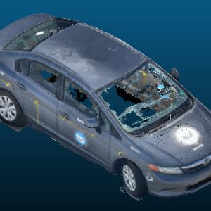 2012 Honda Civic vehicle Point Cloud Reference image