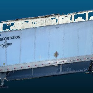 2020 Hyundai 53 foot Van Trailer vehicle Point Cloud Reference image