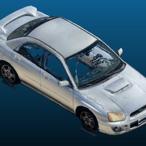 2004 Subaru Impreza WRX Sedan vehicle Point Cloud Reference image