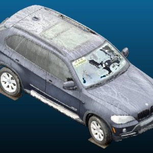 2009 BMW X5 SUV vehicle Point Cloud Reference image