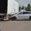 Nissan Altima hits Trailer Duals
