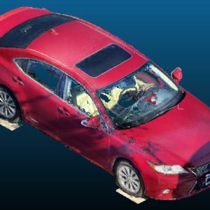2014 Lexus ES300h Sedan Point Cloud Reference image