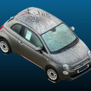 2016 Fiat 500 2 door Hatchback Point Cloud Reference image