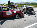 SP2009 Crash Test 5 Bullet and Middle Target at Rest