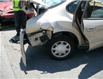 SP2009 Crash Test 5 Middle Target Rear Side View